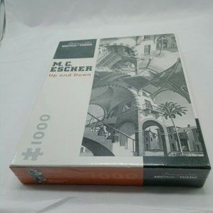 M.C. Escher "Up and Down" Pomegranate Art Piece 1000 Piece Jigsaw Puzzle New!